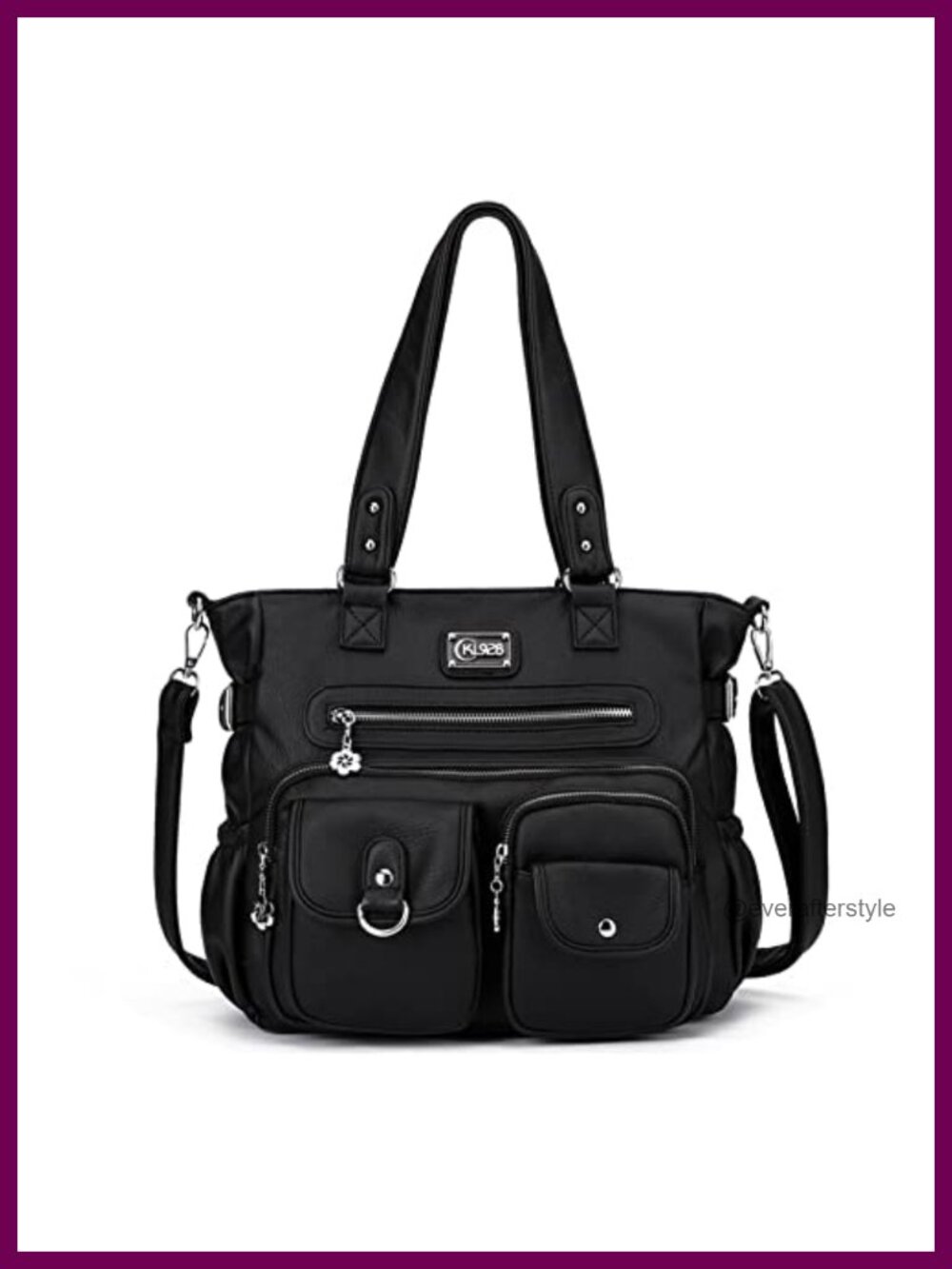 Large PU Leather Hobo Shoulder Bag Tote Satchel Crossbody Purse